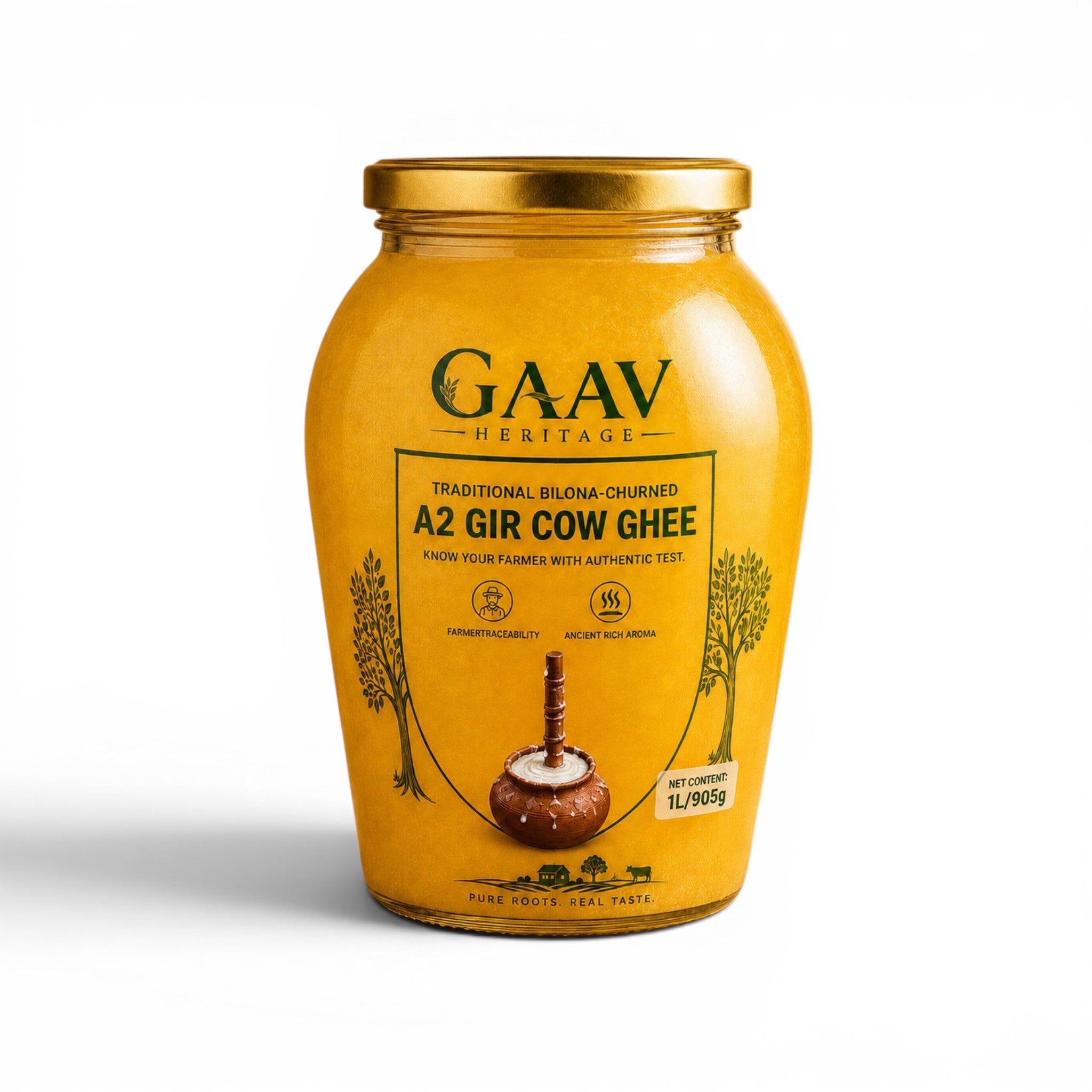A2 Gir Cow Bilona Ghee 1 Ltr