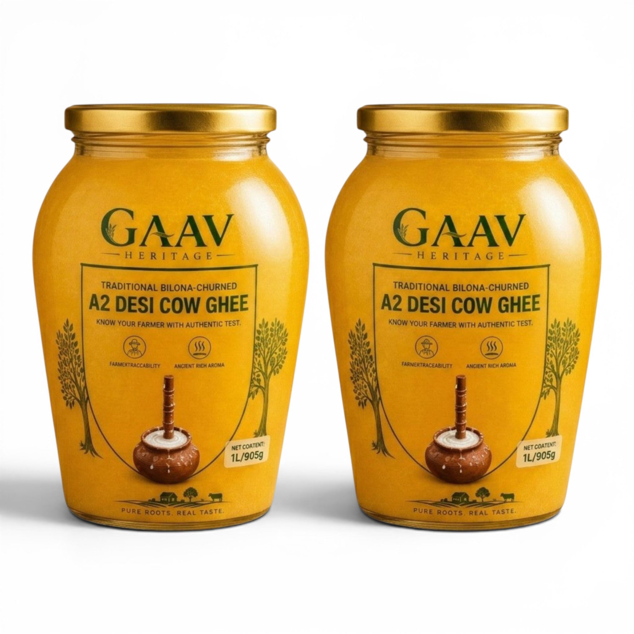 A2 Desi Cow Bilona Ghee 2 ltr